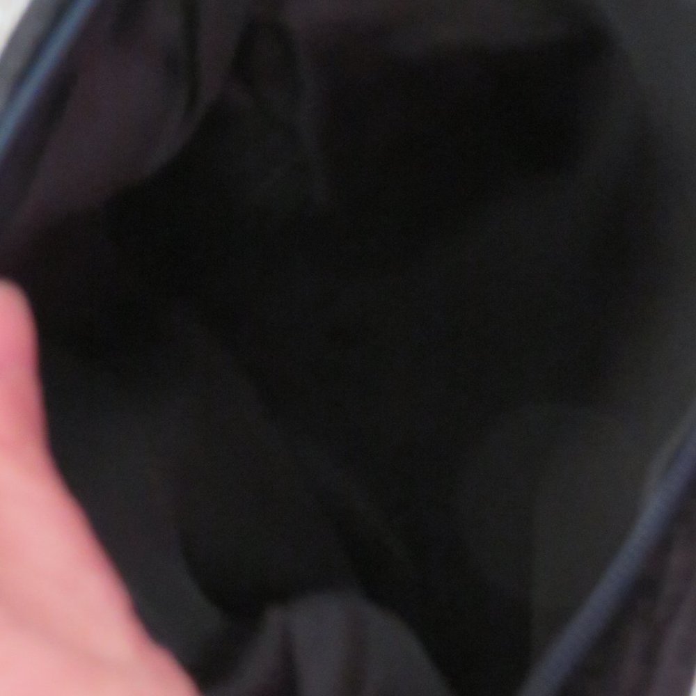 Black Velvet Embroidered Crossbody Bag (54J) - Picture 6 of 7
